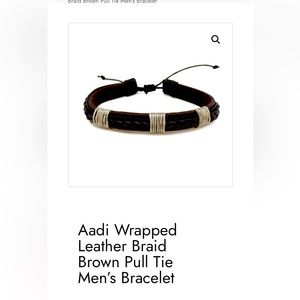 Men’s handmade leather bracelet